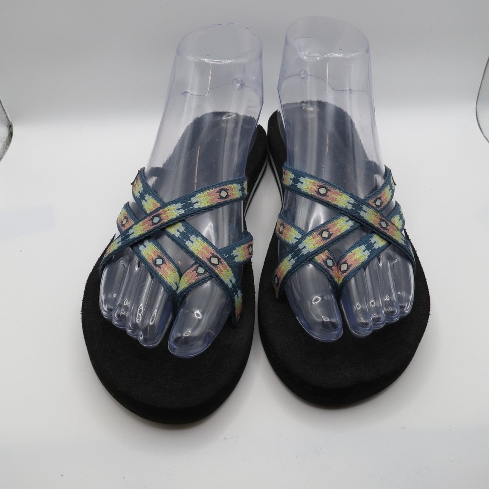 Teva Womens Olowahu Aztec Southwestern Sandals 6840B Granola Hippie Casual Sz 6